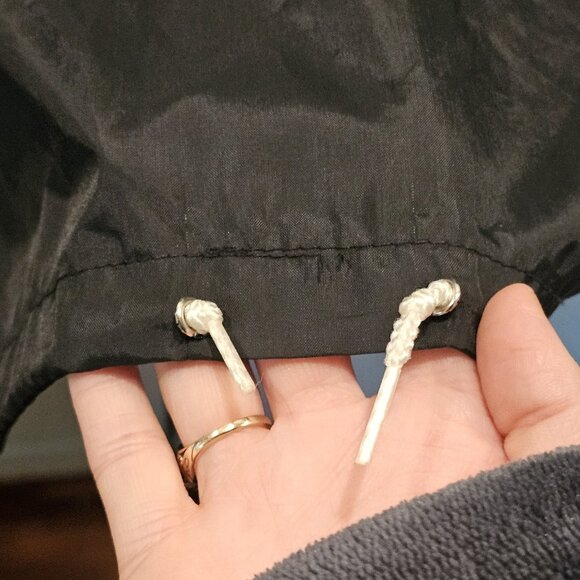 VTG University Of Iowa College Of Pharmacy Anorak Jacket Black Nylon Sz XL Hood - Picture 5 of 10